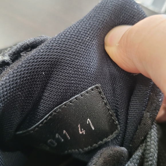 Black Chunky Dad Sneakers with Textured Sole - Picture 8 of 8